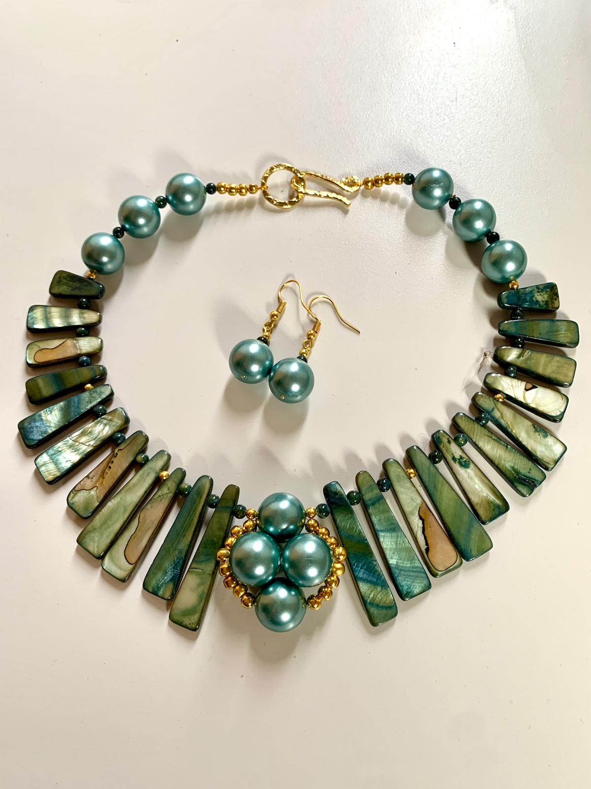 Midnight Tide Necklace and Earring Set